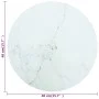 Tischplatte aus weißem gehärtetem Glas mit Marmordesign Ø40x0,8 cm. von , Tischplatten - Ref: Foro24-322246, Preis: 26,38 €, ...