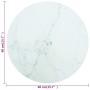 Tischplatte aus weißem gehärtetem Glas mit Marmordesign Ø40x0,8 cm. von , Tischplatten - Ref: Foro24-322246, Preis: 28,86 €, ...