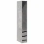 Armario de madera de ingeniería gris hormigón 30x50x200 cm de , Armarios roperos - Ref: Foro24-3307741, Precio: 105,19 €, Des...