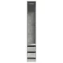 Armario de madera de ingeniería gris hormigón 30x50x200 cm de , Armarios roperos - Ref: Foro24-3307741, Precio: 105,19 €, Des...
