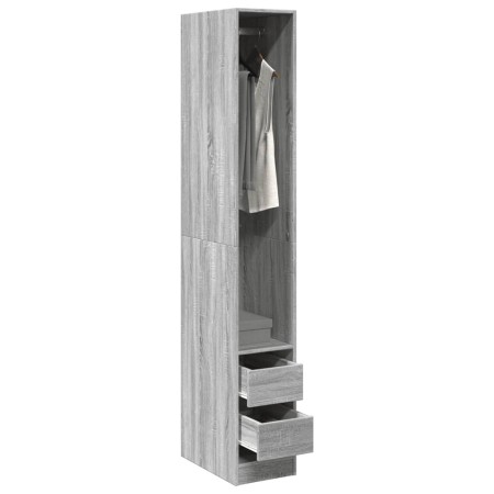 Ingenieurholzschrank in Sonoma-Grau 30x50x200 cm von , Kleiderschränke - Ref: Foro24-3307743, Preis: 112,15 €, Rabatt: %