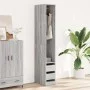 Armario de madera de ingeniería gris Sonoma 30x50x200 cm de , Armarios roperos - Ref: Foro24-3307743, Precio: 110,73 €, Descu...
