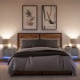 Mesitas de noche de pared con luces LED 2 uds gris hormigón de , Mesitas de noche - Ref: Foro24-852082, Precio: 50,03 €, Desc...