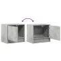Wand-Nachttische mit LED-Lichtern, 2 Stück, Betongrau. von , Nachttische - Ref: Foro24-852082, Preis: 49,37 €, Rabatt: %