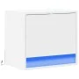 Mesita de noche de pared con luces LED blanco by , Nightstands - Ref: Foro24-852075, Price: 29,55 €, Discount: %