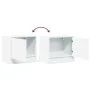 Mesita de noche de pared con luces LED blanco by , Nightstands - Ref: Foro24-852075, Price: 29,55 €, Discount: %
