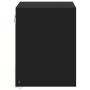 Mesita de noche de pared con luces LED negro by , Nightstands - Ref: Foro24-852077, Price: 41,93 €, Discount: %