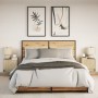 Mesitas de noche de pared con luces LED 2 unidades roble Sonoma by , Nightstands - Ref: Foro24-852080, Price: 49,82 €, Discou...