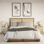 Mesitas de noche de pared con luces LED 2 unidades roble Sonoma de , Mesitas de noche - Ref: Foro24-852080, Precio: 49,37 €, ...