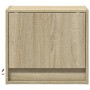 Mesitas de noche de pared con luces LED 2 unidades roble Sonoma by , Nightstands - Ref: Foro24-852080, Price: 49,82 €, Discou...