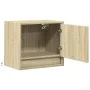 Mesitas de noche de pared con luces LED 2 unidades roble Sonoma de , Mesitas de noche - Ref: Foro24-852080, Precio: 49,37 €, ...