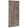 Brown and white chenille mosquito net curtain 100x220 cm by vidaXL, Mosquito nets for windows - Ref: Foro24-325453, Price: 65...