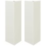 Jardineras triangulares 2 uds acero negro 30x26x75 cm by , Pots and planters - Ref: Foro24-851146, Price: 70,65 €, Discount: %