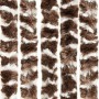 Brauner und weißer Chenille-Moskitonetzvorhang 100x220 cm von vidaXL, Moskitonetze für Fenster - Ref: Foro24-325453, Preis: 5...