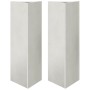 Jardineras triangulares 2 uds acero negro 30x26x75 cm de , Maceteros y jardineras - Ref: Foro24-851152, Precio: 110,58 €, Des...