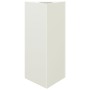 Dreieckiger Blumenkübel aus weißem Stahl, 40x34,5x70 cm. von , Töpfe und Pflanzgefäße - Ref: Foro24-851159, Preis: 67,09 €, R...