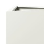 Dreieckiger Blumenkübel aus weißem Stahl, 40x34,5x70 cm. von , Töpfe und Pflanzgefäße - Ref: Foro24-851159, Preis: 67,09 €, R...