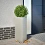 Dreieckiger Pflanzkübel aus Edelstahl 40x34,5x70 cm von , Töpfe und Pflanzgefäße - Ref: Foro24-851165, Preis: 82,81 €, Rabatt: %