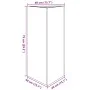 Jardinera trianngular de acero inoxidable 40x34,5x70 cm by , Pots and planters - Ref: Foro24-851165, Price: 96,68 €, Discount: %