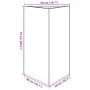 Jardinera triangular acero blanco 50x43x75 cm by , Pots and planters - Ref: Foro24-851173, Price: 82,98 €, Discount: %