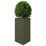 Jardineras triangulares 2 uds acero verde oliva 50x43x75 cm de , Maceteros y jardineras - Ref: Foro24-851178, Precio: 99,73 €...