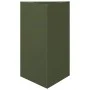 Jardineras triangulares 2 uds acero verde oliva 50x43x75 cm de , Maceteros y jardineras - Ref: Foro24-851178, Precio: 99,73 €...