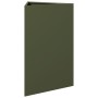 Jardineras triangulares 2 uds acero verde oliva 50x43x75 cm by , Pots and planters - Ref: Foro24-851178, Price: 101,52 €, Dis...