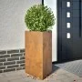 Dreieckige Pflanzgefäße, 2 Stück, aus rostfreiem Stahl, 50x43x75 cm. von , Töpfe und Pflanzgefäße - Ref: Foro24-851184, Preis...