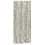 Cortina mosquitera de chenilla gris claro y oscuro 56x185 cm