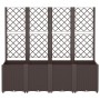 Blumenkasten mit braunem PP-Gitter 160x40x140 cm von , Töpfe und Pflanzgefäße - Ref: Foro24-367875, Preis: 215,11 €, Rabatt: %