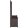 Planter with brown PP trellis 160x40x140 cm by , Pots and planters - Ref: Foro24-367875, Price: 215,59 €, Discount: %
