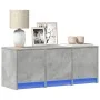 TV-Schrank aus grauem Beton-Ingenieurholz mit LED-Beleuchtung, 97x34x40 cm. von , TV-Möbel - Ref: Foro24-852239, Preis: 68,75...