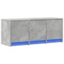 TV-Schrank aus grauem Beton-Ingenieurholz mit LED-Beleuchtung, 97x34x40 cm. von , TV-Möbel - Ref: Foro24-852239, Preis: 69,61...