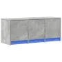 TV-Schrank aus grauem Beton-Ingenieurholz mit LED-Beleuchtung, 97x34x40 cm. von , TV-Möbel - Ref: Foro24-852239, Preis: 68,75...