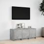 TV-Schrank aus grauem Beton-Ingenieurholz mit LED-Beleuchtung, 97x34x40 cm. von , TV-Möbel - Ref: Foro24-852239, Preis: 69,61...