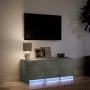 TV-Schrank aus grauem Beton-Ingenieurholz mit LED-Beleuchtung, 97x34x40 cm. von , TV-Möbel - Ref: Foro24-852239, Preis: 68,75...