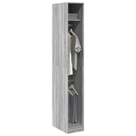 Armario de madera de ingeniería gris Sonoma 30x50x200 cm de , Armarios roperos - Ref: Foro24-3307779, Precio: 97,18 €, Descue...