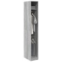 Armario de madera de ingeniería gris Sonoma 30x50x200 cm de , Armarios roperos - Ref: Foro24-3307779, Precio: 99,98 €