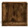Mesitas de noche de pared con luces LED 2 uds roble ahumado by , Nightstands - Ref: Foro24-852084, Price: 49,37 €, Discount: %