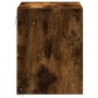 Mesitas de noche de pared con luces LED 2 uds roble ahumado by , Nightstands - Ref: Foro24-852084, Price: 49,82 €, Discount: %