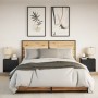 Mesitas de noche de pared con luces LED 2 unidades negro de , Mesitas de noche - Ref: Foro24-852078, Precio: 51,61 €, Descuen...