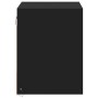 Mesitas de noche de pared con luces LED 2 unidades negro de , Mesitas de noche - Ref: Foro24-852078, Precio: 51,61 €, Descuen...