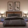 Wand-Nachttische mit LED-Lichtern, 2 Stück, in Grau Sonoma. von , Nachttische - Ref: Foro24-852086, Preis: 51,12 €, Rabatt: %