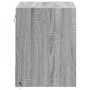 Mesitas de noche de pared con luces LED 2 unidades gris Sonoma by , Nightstands - Ref: Foro24-852086, Price: 51,57 €, Discoun...