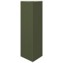 Jardinera triangular acero verde oliva 30x26x75 cm by , Pots and planters - Ref: Foro24-851149, Price: 56,93 €, Discount: %