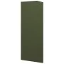 Jardinera triangular acero verde oliva 30x26x75 cm by , Pots and planters - Ref: Foro24-851149, Price: 62,64 €, Discount: %