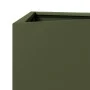 Jardinera triangular acero verde oliva 30x26x75 cm by , Pots and planters - Ref: Foro24-851149, Price: 62,64 €, Discount: %