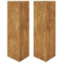 Jardineras triangulares 2 uds acero oxidado 30x26x75 cm de , Maceteros y jardineras - Ref: Foro24-851156, Precio: 70,70 €, De...