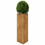 Jardineras triangulares 2 uds acero oxidado 30x26x75 cm de , Maceteros y jardineras - Ref: Foro24-851156, Precio: 70,70 €, De...