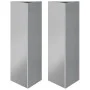 Jardineras triangulares 2 uds acero galvanizado 30x26x75 cm by , Pots and planters - Ref: Foro24-851154, Price: 75,10 €, Disc...